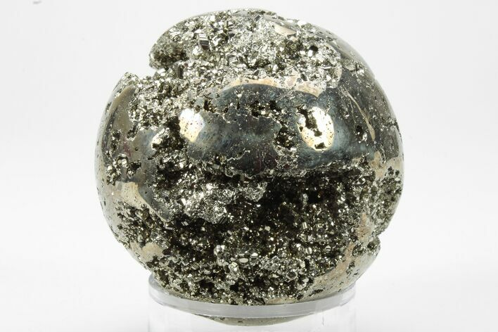Polished Pyrite Sphere - Peru #228378
